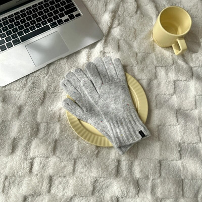 Korejas ziemas jauni konfektes krāsa šķelto pirkstu cimdi Sieviešu ziemas trikotāžas cimdi silti cimdi sievietēm