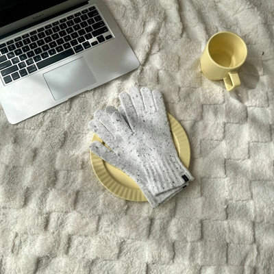 Korejas ziemas jauni konfektes krāsa šķelto pirkstu cimdi Sieviešu ziemas trikotāžas cimdi silti cimdi sievietēm