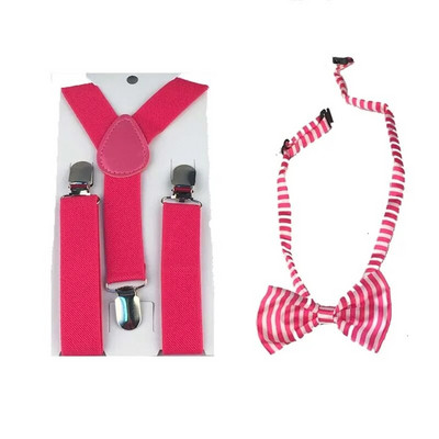 2db Szalagtartók Elasztikus Gyermek Nyakkendő Fiúk Állítható Merevítők Gyerek Csokornyakkendő Szett Y Hát Csokorkák Pillangó Övek Polka