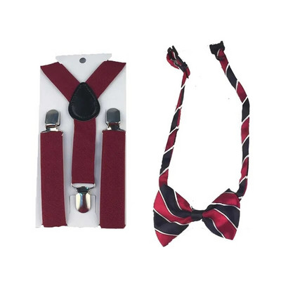 2db Szalagtartók Elasztikus Gyermek Nyakkendő Fiúk Állítható Merevítők Gyerek Csokornyakkendő Szett Y Hát Csokorkák Pillangó Övek Polka