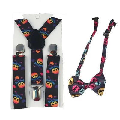 2db Szalagtartók Elasztikus Gyermek Nyakkendő Fiúk Állítható Merevítők Gyerek Csokornyakkendő Szett Y Hát Csokorkák Pillangó Övek Polka