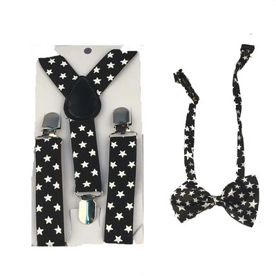 2db Szalagtartók Elasztikus Gyermek Nyakkendő Fiúk Állítható Merevítők Gyerek Csokornyakkendő Szett Y Hát Csokorkák Pillangó Övek Polka