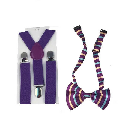 2db Szalagtartók Elasztikus Gyermek Nyakkendő Fiúk Állítható Merevítők Gyerek Csokornyakkendő Szett Y Hát Csokorkák Pillangó Övek Polka