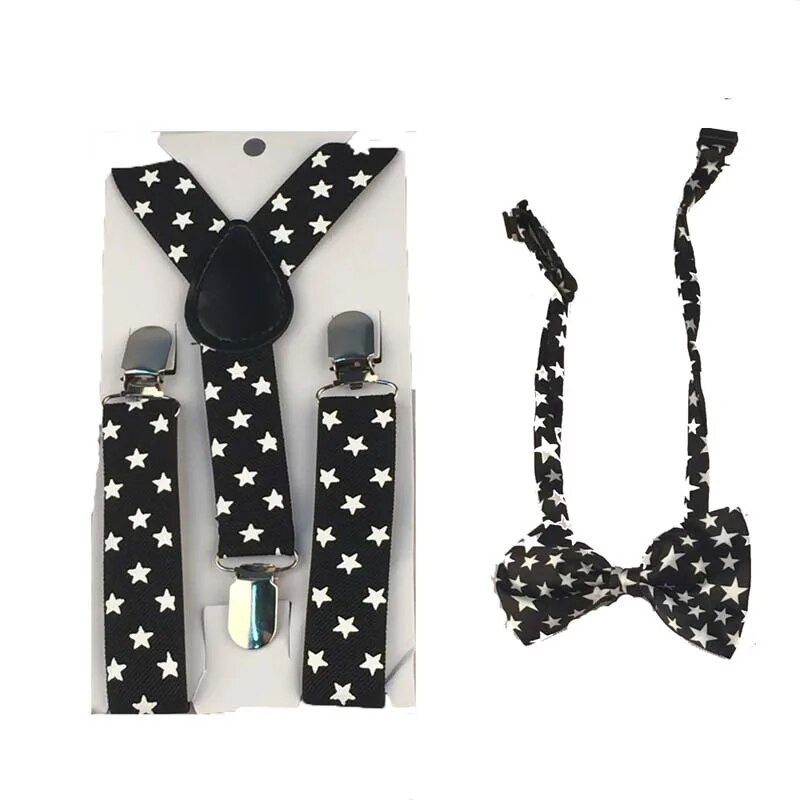 2db Szalagtartók Elasztikus Gyermek Nyakkendő Fiúk Állítható Merevítők Gyerek Csokornyakkendő Szett Y Hát Csokorkák Pillangó Övek Polka