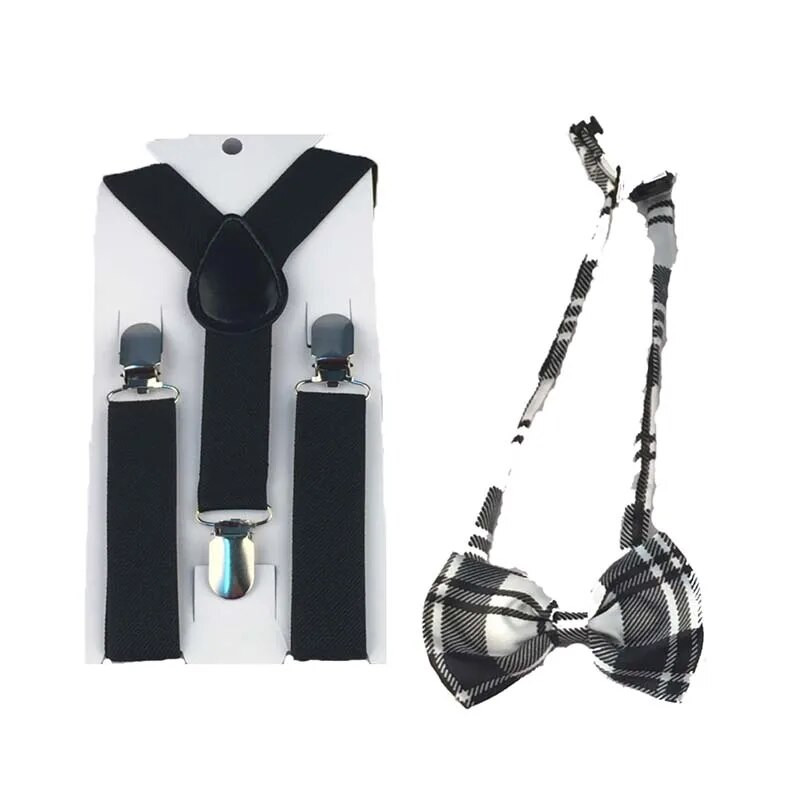 2db Szalagtartók Elasztikus Gyermek Nyakkendő Fiúk Állítható Merevítők Gyerek Csokornyakkendő Szett Y Hát Csokorkák Pillangó Övek Polka
