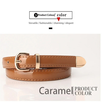 2023 m. Naujas moteriškas plonas diržas paprastas madingas saldainio spalvos dekoratyvinis mažas diržas su džemperiu moteriškas diržas