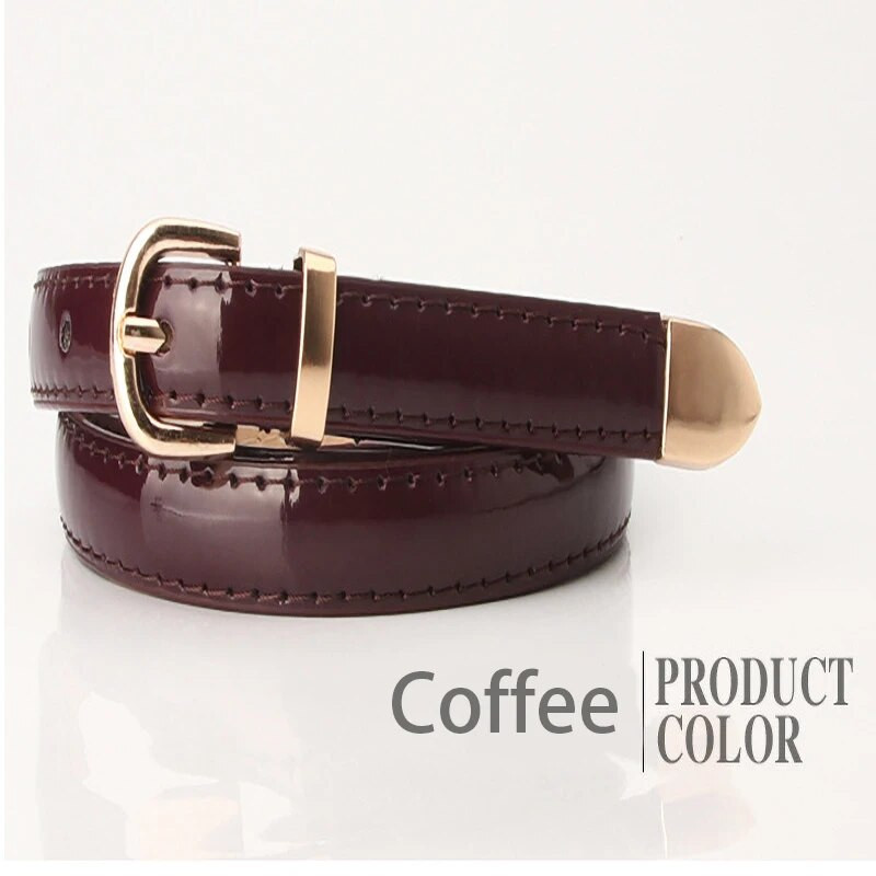 2023 m. Naujas moteriškas plonas diržas paprastas madingas saldainio spalvos dekoratyvinis mažas diržas su džemperiu moteriškas diržas