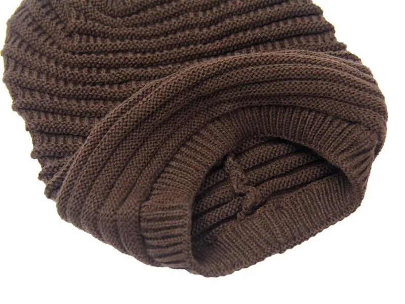 Sieviešu ziemas cepure ikdienišķa modes trikotāžas cepures cietas, biezas, siltas pārsegs.