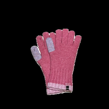 Зимни ръкавици със сензорен екран за игра на телефон Дамски контрастни цветни удебелени Топли плетени ръкавици Ръкавици без пръсти Ръкавици за жени