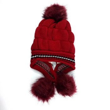 Χειμερινό Καπέλο Γυναικείο Καπέλο Beanie με Φλις Επένδυση Ανδρικό Γυναικείο Πλεκτό Χειμωνιάτικο Καπέλο για Γυναικεία Μάλλινα Χοντρά Ζεστά Καπέλα