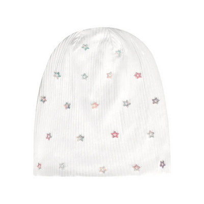 Geebro Női Többszínű Bordás Pearl Star koponyák Beanie Hétköznapi kötött Puha Design Tömör masni Szív Kalapok Női Slouchy Kalap
