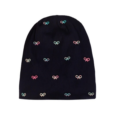 Geebro Női Többszínű Bordás Pearl Star koponyák Beanie Hétköznapi kötött Puha Design Tömör masni Szív Kalapok Női Slouchy Kalap