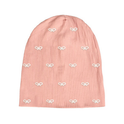 Geebro Női Többszínű Bordás Pearl Star koponyák Beanie Hétköznapi kötött Puha Design Tömör masni Szív Kalapok Női Slouchy Kalap