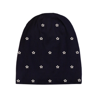 Geebro Női Többszínű Bordás Pearl Star koponyák Beanie Hétköznapi kötött Puha Design Tömör masni Szív Kalapok Női Slouchy Kalap