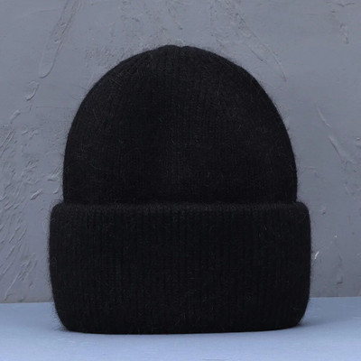 Ženska zimska kapa Zimske kape od pravog zečjeg krzna za žene Modne tople kape s kapama Ženska jednobojna kapa za odrasle