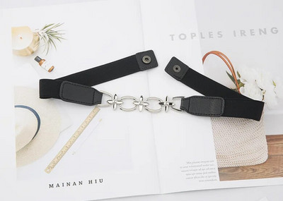 Luksuzni pojas sa zlatnim lancem, elastični srebrni metalni pojasevi oko struka za žene Visokokvalitetni rastezljivi ženski kaput Ketting Riem pojas 2,3 cm