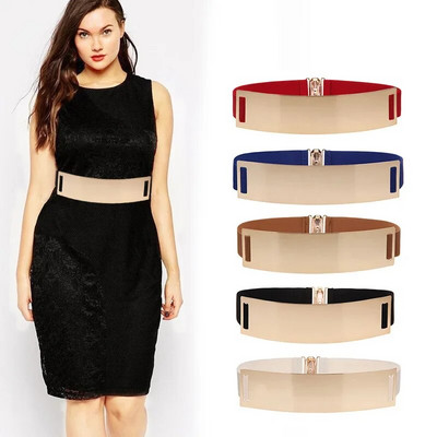 Női Divattervező Övek Arany Ezüst Szín Femme Klassz rugalmas Ceinture széles öv Női Ruházati Kiegészítő Luxus derékpánt
