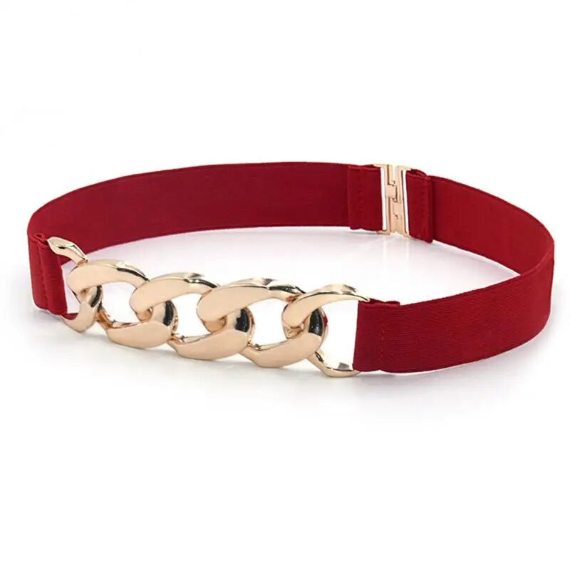 Elegáns elasztikus öv női láncöv arany ezüst márkájú öv női csípős derékpánt ruha kabát öv női ruházati kiegészítők