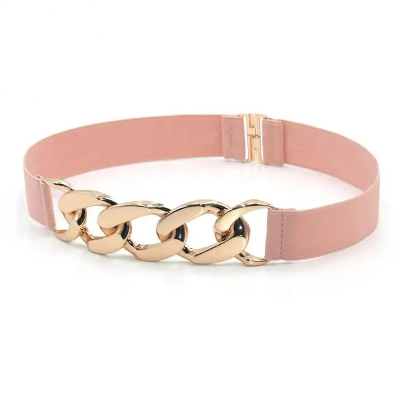 Elegáns elasztikus öv női láncöv arany ezüst márkájú öv női csípős derékpánt ruha kabát öv női ruházati kiegészítők