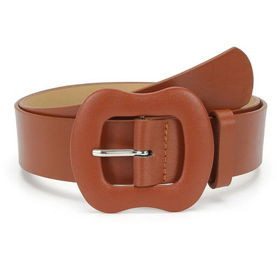 Modni novi 3,8 cm X 105 cm PU kožni ženski remen Tikva kopča Jednobojni ukrasni traperice Remen za haljine za žene Bijelo Crno Ružičasto