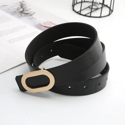 2021. aasta punkvalged nahast rihmad naiste disainitud vöörihmadele Kuldne metallist pandlaga rihm naistele Teksad Metsikud mustad naisterihmad