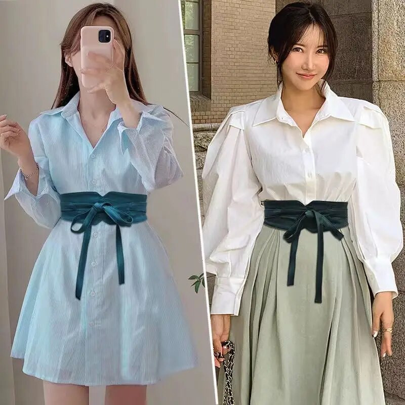 Dizajnerski luksuzni modni mekani remen Ženski remen Dekoracija Uski pripijeni glatki dugi struk Seal Suknja Kaput Dodaci Novi stil