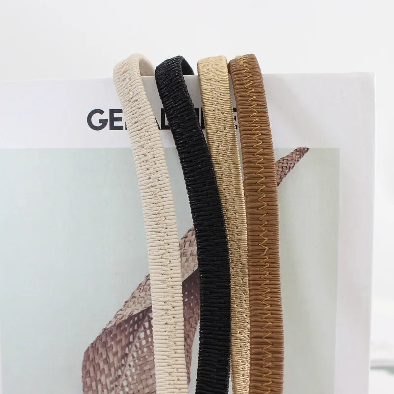 Novi elastični uski kožni remen Ženski modni dizajn u obliku slova D, kopča od legure, tanki remeni za džemper, kaput, ženske haljine, pojas