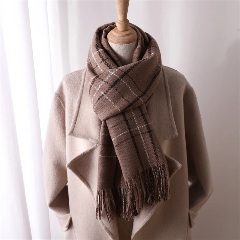 Silta pleds apdrukas sega ziemas šalle Luksusa kašmira gara šalle, bieza velku pashmina ar pušķi Ikdienas ceļojumi Bufanda Echarpe