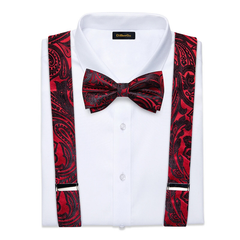 Állítható merevítők Férfi Divat Selyem Férfi Harisnyatartó Csokornyakkendő Zseb Négyzet Bross 3,5cm Széles Elasztikus Férfi Mandzsettagombok Ing dekor