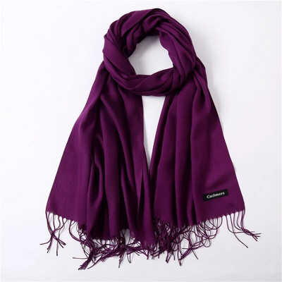 Karstas 2022. gada vasaras šalles sievietēm Šalles un aptinumi Modes Solid Sieviešu Hidžabs Stoles Pashmina Winter Cashmere Foulard