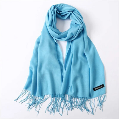 Karstas 2022. gada vasaras šalles sievietēm Šalles un aptinumi Modes Solid Sieviešu Hidžabs Stoles Pashmina Winter Cashmere Foulard