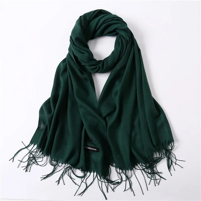Karstas 2022. gada vasaras šalles sievietēm Šalles un aptinumi Modes Solid Sieviešu Hidžabs Stoles Pashmina Winter Cashmere Foulard