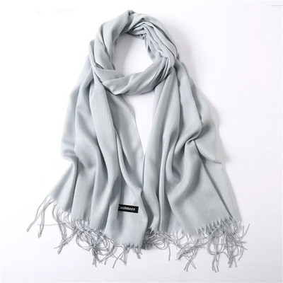 Karstas 2022. gada vasaras šalles sievietēm Šalles un aptinumi Modes Solid Sieviešu Hidžabs Stoles Pashmina Winter Cashmere Foulard