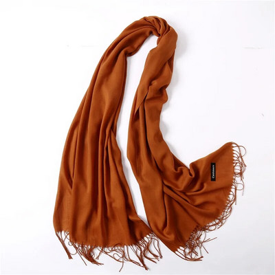 Karstas 2022. gada vasaras šalles sievietēm Šalles un aptinumi Modes Solid Sieviešu Hidžabs Stoles Pashmina Winter Cashmere Foulard