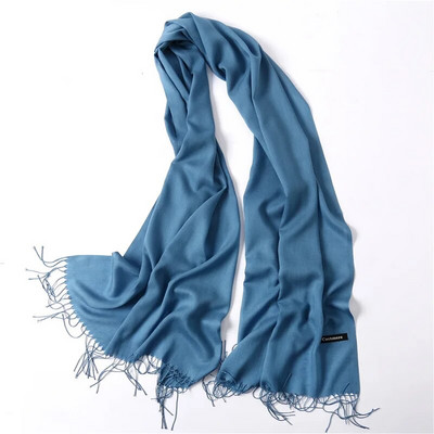 Karstas 2022. gada vasaras šalles sievietēm Šalles un aptinumi Modes Solid Sieviešu Hidžabs Stoles Pashmina Winter Cashmere Foulard