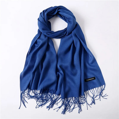 Karstas 2022. gada vasaras šalles sievietēm Šalles un aptinumi Modes Solid Sieviešu Hidžabs Stoles Pashmina Winter Cashmere Foulard
