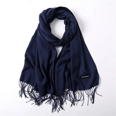 Karstas 2022. gada vasaras šalles sievietēm Šalles un aptinumi Modes Solid Sieviešu Hidžabs Stoles Pashmina Winter Cashmere Foulard