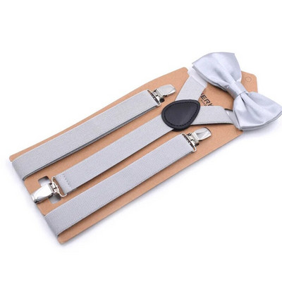 Cietie bikšturi tauriņu komplekti Vīriešu Sieviešu ballītes Kāzu Y-muguras krekls Braces Tauriņš Josta tauriņš Bikses Džinsi