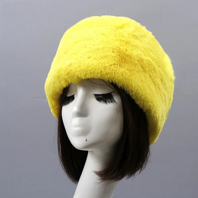 Ženska kapa od umjetnog krzna, zimska, topla, leopard, plišana ruska skijaška kapa, grijač za uši