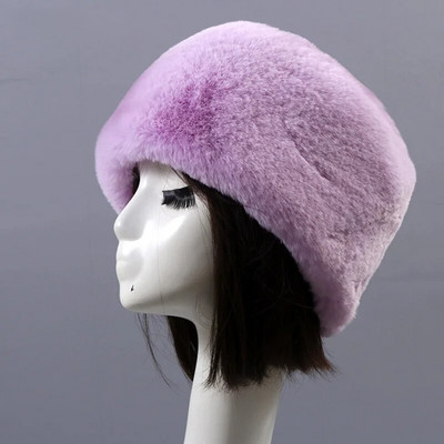 Ženska kapa od umjetnog krzna, zimska, topla, leopard, plišana ruska skijaška kapa, grijač za uši