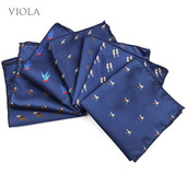 Jež Pingvin Ptica Morski konjić Slatke životinje Jacquard Poliester Muškarci Ležerno odijelo s džepnim kvadratom Patry Haljina Dodatak za rupčiće