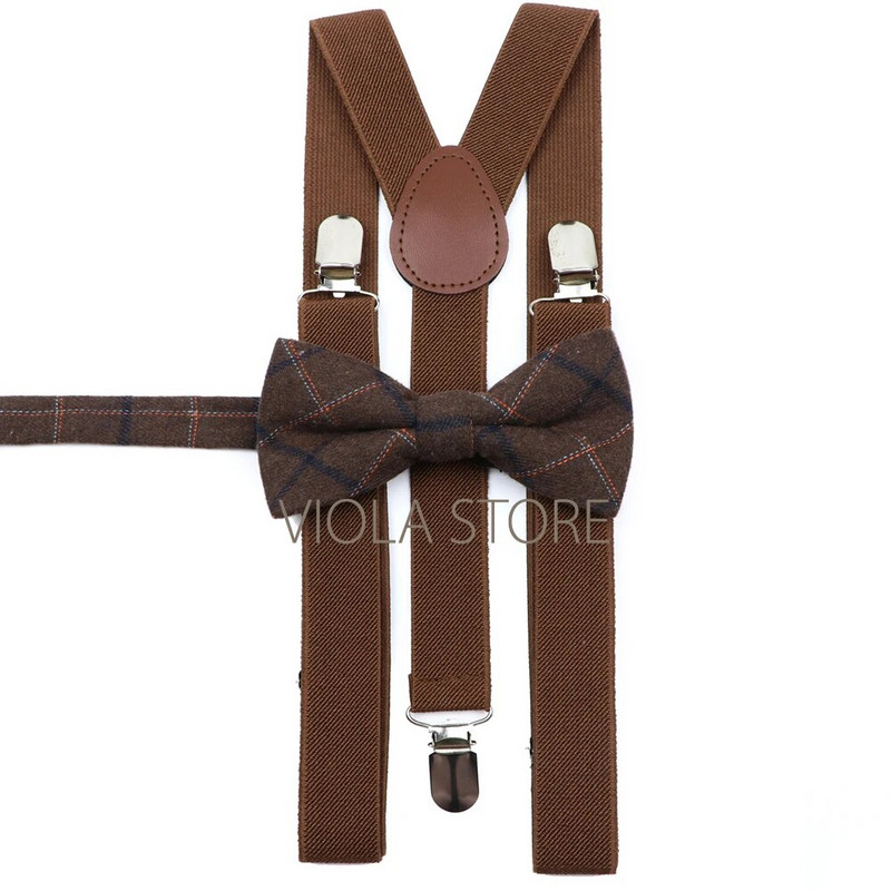 Divatos férfi mentazöld sötétkék 2,5 cm-es elasztikus szuszpenzió, kockás pamut csokornyakkendő szett parti esküvői női napi pillangós nadrágtartó