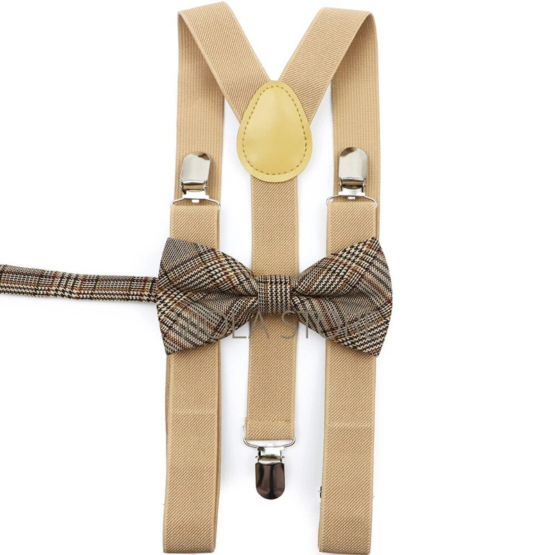 Divatos férfi mentazöld sötétkék 2,5 cm-es elasztikus szuszpenzió, kockás pamut csokornyakkendő szett parti esküvői női napi pillangós nadrágtartó