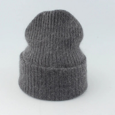 Nove luksuzne kape od pravog zečjeg krzna za 2023., ženske zimske kape, modna topla pletena kapa za djevojke, meka topla kapa s kapom