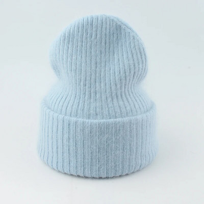 Nove luksuzne kape od pravog zečjeg krzna za 2023., ženske zimske kape, modna topla pletena kapa za djevojke, meka topla kapa s kapom