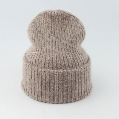 Nove luksuzne kape od pravog zečjeg krzna za 2023., ženske zimske kape, modna topla pletena kapa za djevojke, meka topla kapa s kapom