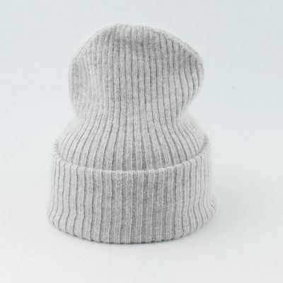 Nove luksuzne kape od pravog zečjeg krzna za 2023., ženske zimske kape, modna topla pletena kapa za djevojke, meka topla kapa s kapom