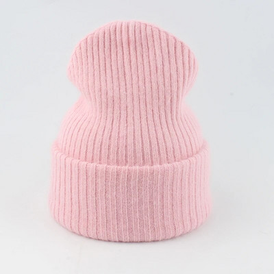 Nove luksuzne kape od pravog zečjeg krzna za 2023., ženske zimske kape, modna topla pletena kapa za djevojke, meka topla kapa s kapom