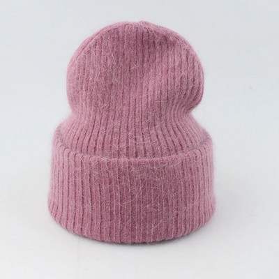 Nove luksuzne kape od pravog zečjeg krzna za 2023., ženske zimske kape, modna topla pletena kapa za djevojke, meka topla kapa s kapom