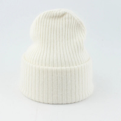 Nove luksuzne kape od pravog zečjeg krzna za 2023., ženske zimske kape, modna topla pletena kapa za djevojke, meka topla kapa s kapom